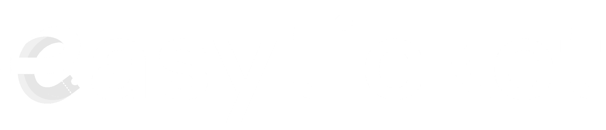 Easyticket Logo Wordmark White